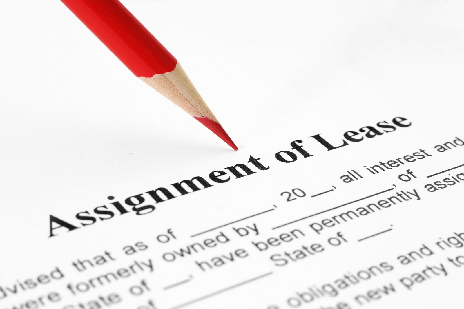 assignment lease meaning